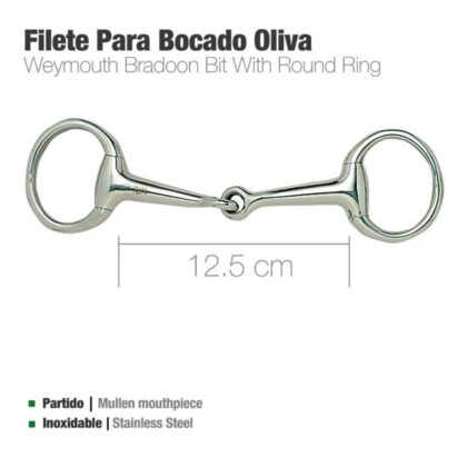 Filete para Bocado Oliva ZALDI 12,5 cm