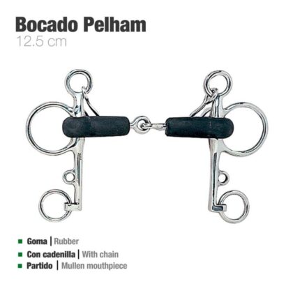 Bocado Pelham partido Goma