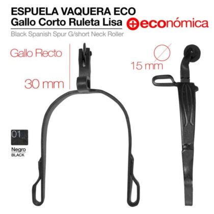 Espuela Vaquera ECONOMICA gallo corto ZALDI