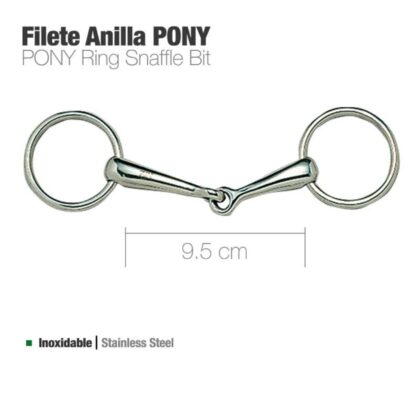 Filete Anillas Inoxidable PONY ZALDI 9,5 cm