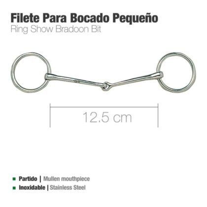 Filete para Bocado Acero Inoxidable ZALDI