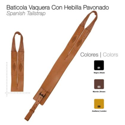 Baticola Vaquera con Hebilla Pavonada ZALDI