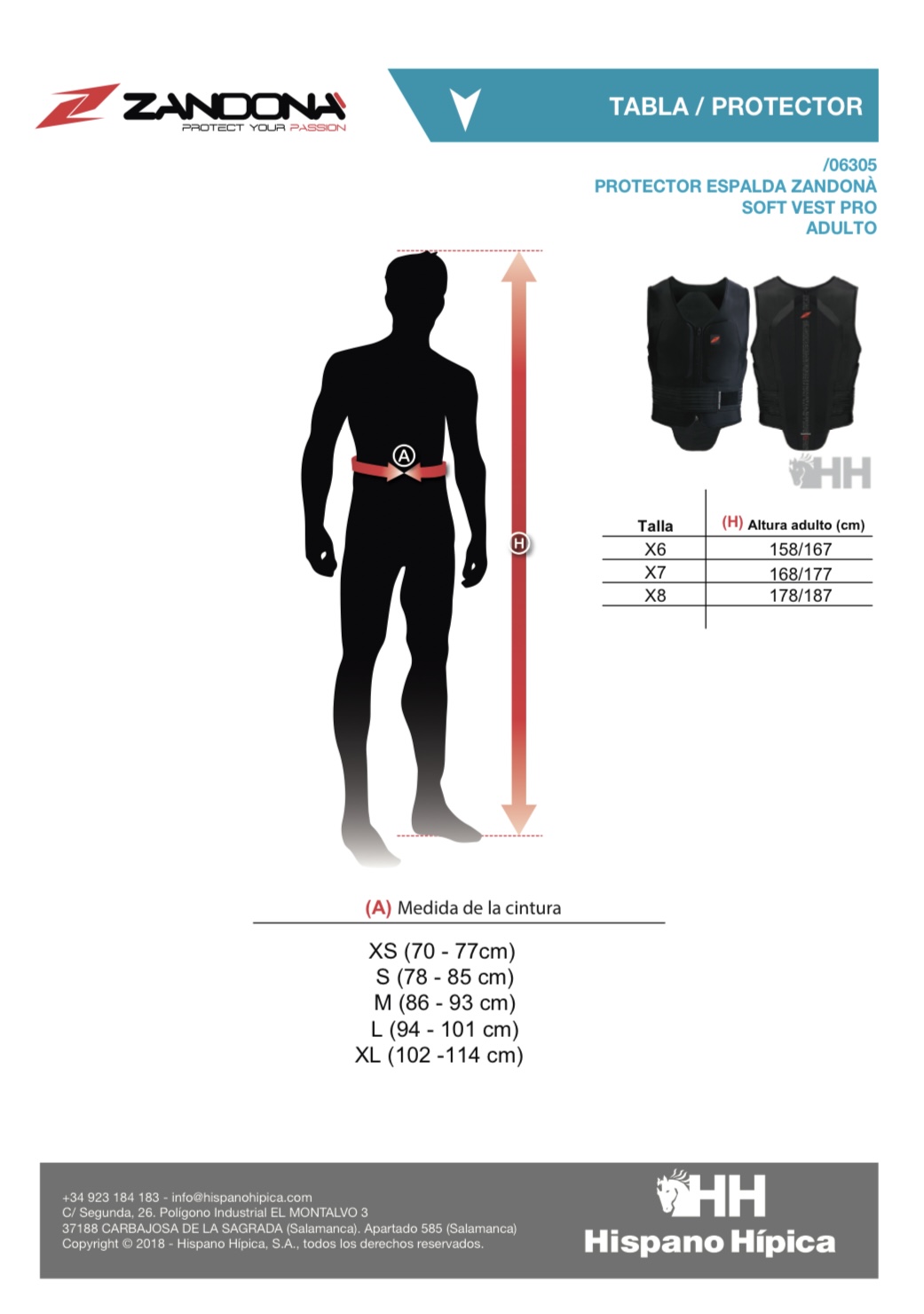 protector espalda ZANDONA SOFT VEST PRO adulto - Imagen 4