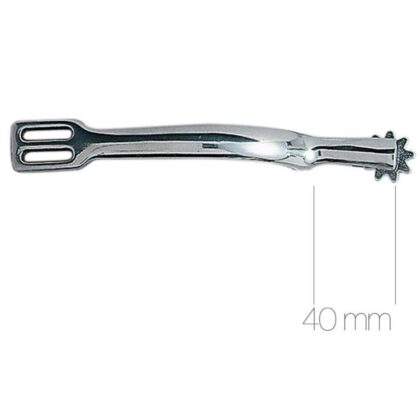 Espuela Inglesa ZALDI unisex ruleta dentada inox.